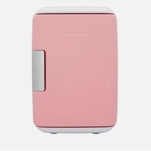 Vanity mini fridge pink and white